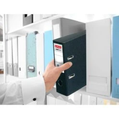 Herlitz MaX.file 5175807 Ordner, A5 Hoch, Breit, Hartpappe, Schwarz -Heimladen 041c9682bcb7e89fbd62a6b9d82306a03a67c728 ordner herlitz 5175807 max.file karton a5 hoch