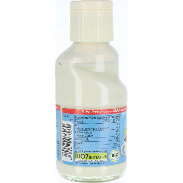 Alnatura Kaffeesahne 10% Fett, BIO, In Der Flasche, Je 165g, 12 Stück 5 Alnatura Kaffeesahne 10% Fett, BIO, In Der Flasche, Je 165g, 12 Stück – Bild 5