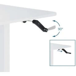 HJh-OFFICE Schreibtisch Stand CR, Weiß, Manuell Verstellbar Mit Kurbel 120 X 74-123 X 60cm -Heimladen 2179f39a2b2ee08cf404cc2bcb7ac6afa958672c schreibtisch hjh office stand cr weiss