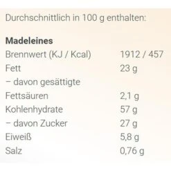 Pico Kuchen Madeleines, 250g, 20 Stück -Heimladen 2258294201acdd01db755b4b6a7ff894619eee47 kuchen pico madeleines