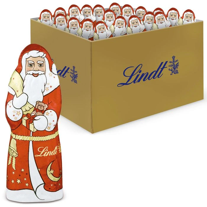 Lindt Weihnachtsmann Mini, Je 10g, 100 Stück 1 Lindt Weihnachtsmann Mini, Je 10g, 100 Stück
