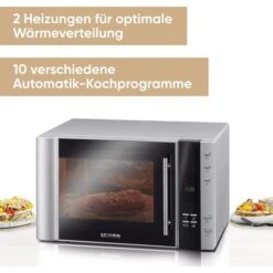 Severin Mikrowelle MW 7775, Mit Grill, 900 Watt, Grill 1100 W, Heißluft, 30 Liter, Silber 7 Severin Mikrowelle MW 7775, Mit Grill, 900 Watt, Grill 1100 W, Heißluft, 30 Liter, Silber -Heimladen 230930496494917d17940be772628f69173efa2b mikrowelle severin mw 7775 mit grill