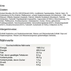 A-One Fertiggericht Chicken, Beef Und Duck Flavour, Nudelsuppe, 10x Huhn, Rind, Ente, Je 85g, 30 Pack -Heimladen 23f97f42483a82be76ec453281aec6caf246ef75 fertiggericht a one chicken beef und duck flavour