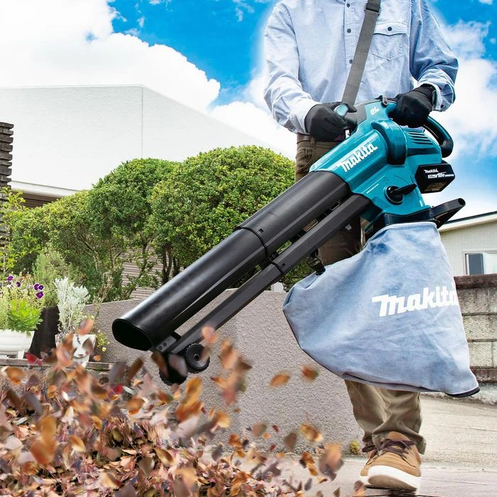 Makita Laubbläser-Laubsauger DUB187Z, Akku, 18V, Mit Schultergurt Und 25 Liter Fangsack 2 Makita Laubbläser-Laubsauger DUB187Z, Akku, 18V, Mit Schultergurt Und 25 Liter Fangsack – Bild 2