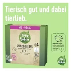 Love-Nature Spülmaschinentabs All In 1, Geschirr-Reiniger, Bio & Parfümfrei, 26 Tabs -Heimladen 267f779a1af0c51f6479f96c4d9842637e4d30ef spuelmaschinentabs love nature all in 1