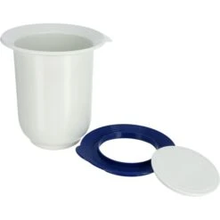 Emsa Rührschüssel Superline 2152121200, 1 L, Kunststoff, Weiß/blau, Mit Spritzschutz Und Deckel -Heimladen 29221762c53461d71cb885aec4dc39ef4b8ac58a ruehrschuessel emsa superline 2152121200 1 l