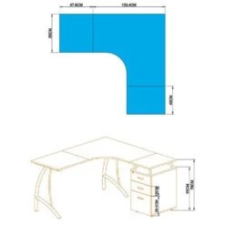 HJh-OFFICE Schreibtisch Castor, 673420, Nussbaum, Mit Standcontainer, 151,2 X 143,4cm, L-Form 6 HJh-OFFICE Schreibtisch Castor, 673420, Nussbaum, Mit Standcontainer, 151,2 X 143,4cm, L-Form -Heimladen 2f096f1230c4f5f839af7653b66d382f39150502 schreibtisch hjh office castor 673420 nussbaum