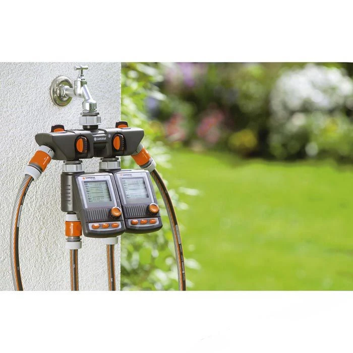 Gardena Wasserverteiler 8194-20, 4 Wege Verteiler, 3/4 Zoll / 26,5mm, 1 Zoll / 33,3mm 2 Gardena Wasserverteiler 8194-20, 4 Wege Verteiler, 3/4 Zoll / 26,5mm, 1 Zoll / 33,3mm – Bild 2