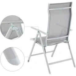 Songmics Gartenstuhl GCB02GY, Kunststoff, Hochlehner, Verstellbar, Grau, Klappbar -Heimladen 361eee654c075494ccfa95d72857943e2bb5275b gartenstuhl songmics gcb02gy kunststoff