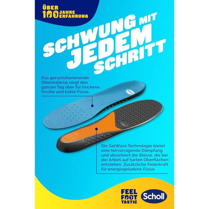 Scholl Einlegesohlen GelActiv Work, Größe 40-46,5, Für Arbeitsschuhe, Gelsohlen, 1 Paar 5 Scholl Einlegesohlen GelActiv Work, Größe 40-46,5, Für Arbeitsschuhe, Gelsohlen, 1 Paar – Bild 5