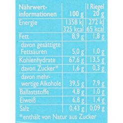 Corny Müsliriegel Free Schoko, Je 20g, 6 Riegel -Heimladen 498c21f3f3f36ac773e95ea7713fcd9070951862 muesliriegel corny free schoko