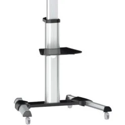 LogiLink TV-Ständer BP0025, Silber, Schwarz, TV-Standfuß 37-70 Zoll, Mit Zwischenboden & Rollen -Heimladen 4c180da4e3004ef9fabc28b525d03b9572ef75eb tv staender logilink bp0025 silber schwarz