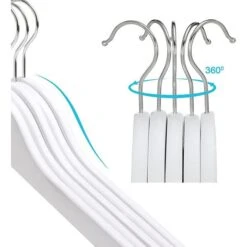 Songmics Kleiderbügel CRW06W-20, Aus Ahornholz, Für Kinder, Weiß, 20 Stück -Heimladen 5efbc0b112b8fdd79affb1e1df2582bc7dfe01dc kleiderbuegel songmics crw06w 20 aus ahornholz