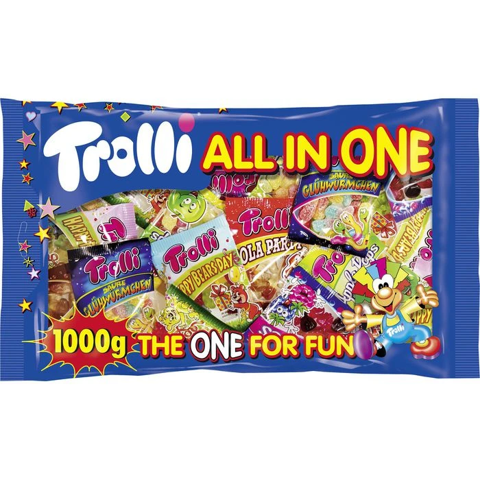 Trolli Fruchtgummis Minis All In One, 1000g 1 Trolli Fruchtgummis Minis All In One, 1000g
