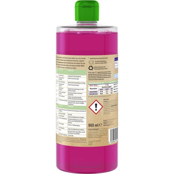Love-Nature Waschmittel Cherry Blossom, Flüssig, Bunt-Waschmittel, ökologisch, 960 Ml, 20 WL 2 Love-Nature Waschmittel Cherry Blossom, Flüssig, Bunt-Waschmittel, ökologisch, 960 Ml, 20 WL – Bild 2