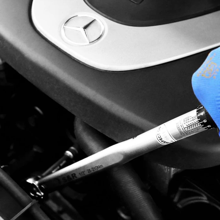 S&R Drehmomentschlüssel 465012210, Set, 1/2 Zoll, Mit Umschaltknarre, 28 - 210 Nm 4 S&R Drehmomentschlüssel 465012210, Set, 1/2 Zoll, Mit Umschaltknarre, 28 - 210 Nm – Bild 4