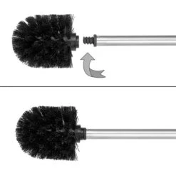 Bremermann WC-Bürste WC-Garnitur, Silber, Bürstenhalter Aus Edelstahl, Inkl. 3 Ersatzköpfe -Heimladen 816829f12cfc348a19c23e681bce004e1dc09c3c wc buerste bremermann wc garnitur silber