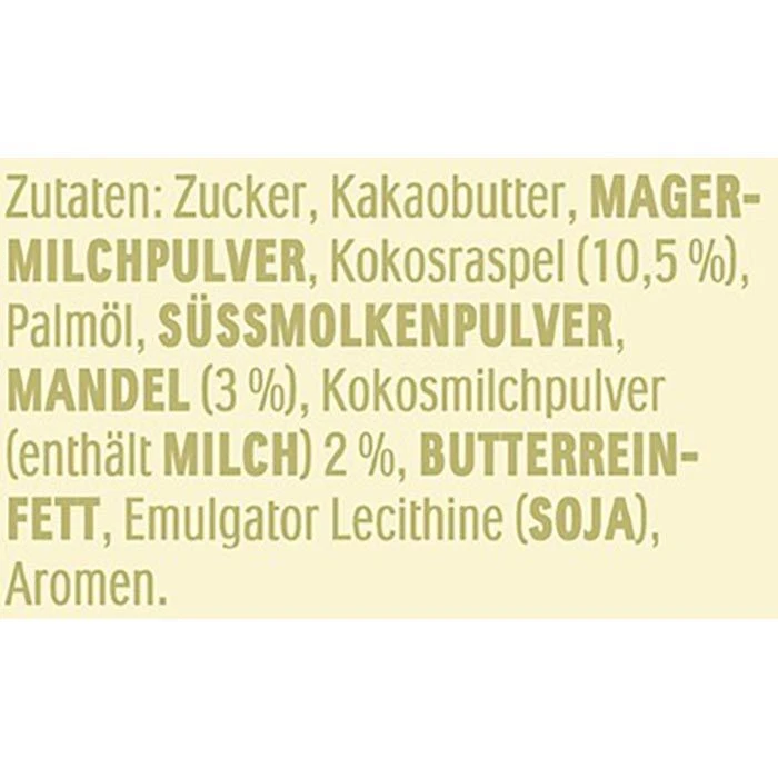 Raffaello Tafelschokolade Weiss, 90g 4 Raffaello Tafelschokolade Weiss, 90g – Bild 4