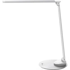 TaoTronics Schreibtischlampe TT-DL19 LED, Standfuß, Dimmbar, USB, Silber