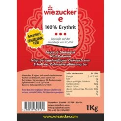 Wiezucker Zuckerersatz E, 100 Prozent Erythrit, Kalorienfrei, 1kg 6 Wiezucker Zuckerersatz E, 100 Prozent Erythrit, Kalorienfrei, 1kg -Heimladen 9d0dd86863d2f8be88d1b0fc0e0df0b13907289b zucker wiezucker e zuckerersatz 100 erythrit