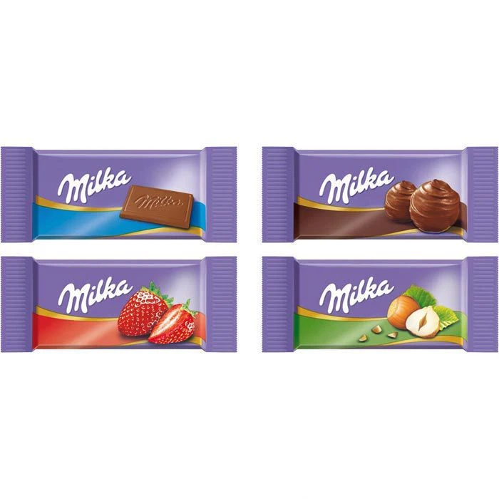 Milka Minischokolade Naps Mix, Mini-Tafeln, 1kg, 207 Stück 2 Milka Minischokolade Naps Mix, Mini-Tafeln, 1kg, 207 Stück – Bild 2