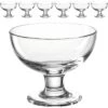 Leonardo Dessertschalen Cucina 020851, Mit Fuß, Glas, Transparent, 12cm, Set, 6 Stück