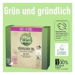 Love-Nature Spülmaschinentabs All In 1, Geschirr-Reiniger, Bio & Parfümfrei, 26 Tabs -Heimladen a9bb0d2b531b9dcc97df47053acfec359aa74970 spuelmaschinentabs love nature all in 1
