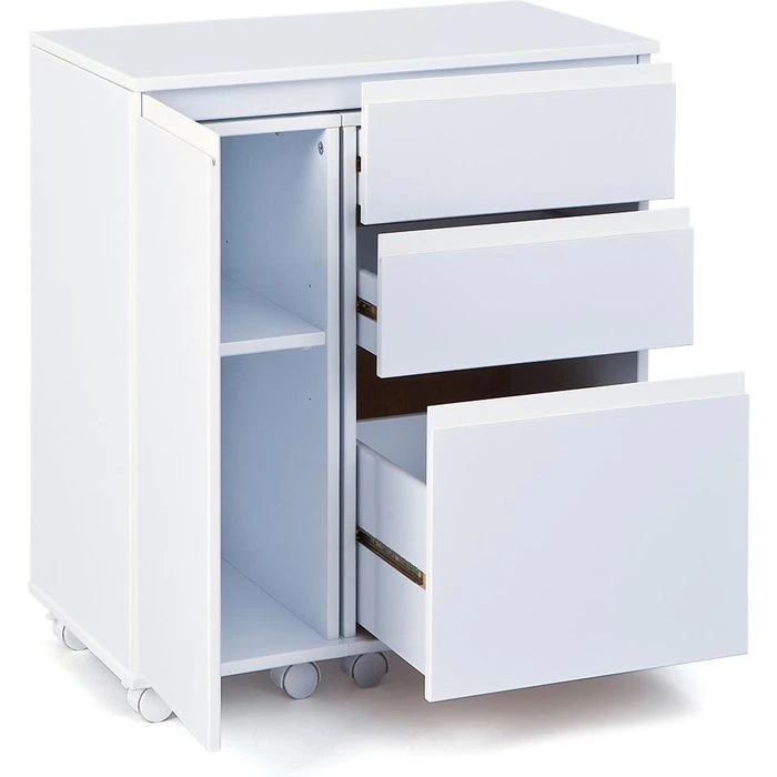 Inter-Link Schreibtisch Laptop Office, 20900400, Mit Flügeltür Und Schubfach, 66-121 X 36,5cm Weiß 4 Inter-Link Schreibtisch Laptop Office, 20900400, Mit Flügeltür Und Schubfach, 66-121 X 36,5cm Weiß – Bild 4