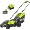 Ryobi Rasenmäher RLM18X33B40 ONE+, Akku, 18V / 4Ah, Mit 1 Akku, Ladegerät, Fangkorb 35 Liter