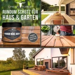 Urban-Forest Möbelpflege Premium Möbelwachs, Mit Bienenwachs, Farblos, Für Holz, 500 Ml -Heimladen bc6cd1de4cd69228011bf78716e0c71121968691 moebelpflege urban forest premium moebelwachs