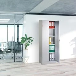 CP-Möbel Aktenschrank Serie 1000, Aus Metall, Abschließbar, 70 X 195 X 40cm, Lichtgrau -Heimladen c530e544991091b0c995816ae0c8f1671777dae9 aktenschrank cp moebel serie 1000 aus metall