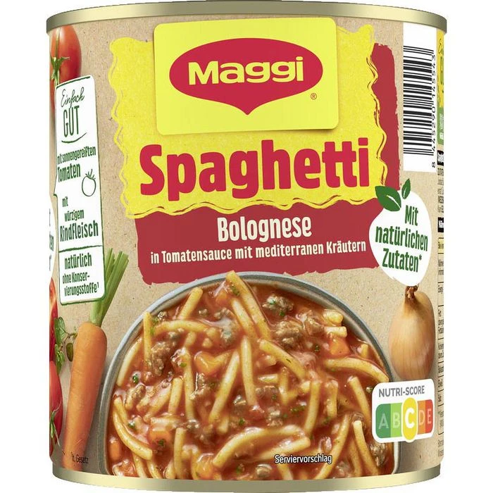 Maggi Fertiggericht Spaghetti Bolognese, 800g 1 Maggi Fertiggericht Spaghetti Bolognese, 800g