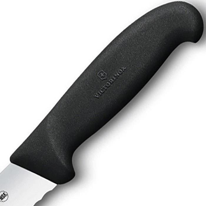 Victorinox Schinkenmesser Fibrox 5.4433.25, 25cm Klinge, Edelstahl, Wellenschliff 4 Victorinox Schinkenmesser Fibrox 5.4433.25, 25cm Klinge, Edelstahl, Wellenschliff – Bild 4