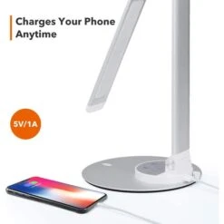 TaoTronics Schreibtischlampe TT-DL22 LED, Standfuß, Dimmbar, USB, Silber 7 TaoTronics Schreibtischlampe TT-DL22 LED, Standfuß, Dimmbar, USB, Silber -Heimladen d4d91e39ea60109a1016735d44b69d27c672f49a schreibtischlampe taotronics tt dl22 led