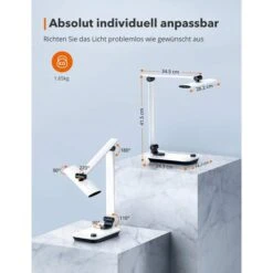 TaoTronics Schreibtischlampe TT-DL092 LED, Standfuß, Dimmbar, USB, Lichtsensor 9 TaoTronics Schreibtischlampe TT-DL092 LED, Standfuß, Dimmbar, USB, Lichtsensor -Heimladen e1ed5d3d61bfab34afbb4562d4f215d92dfd363d schreibtischlampe taotronics tt dl092 led