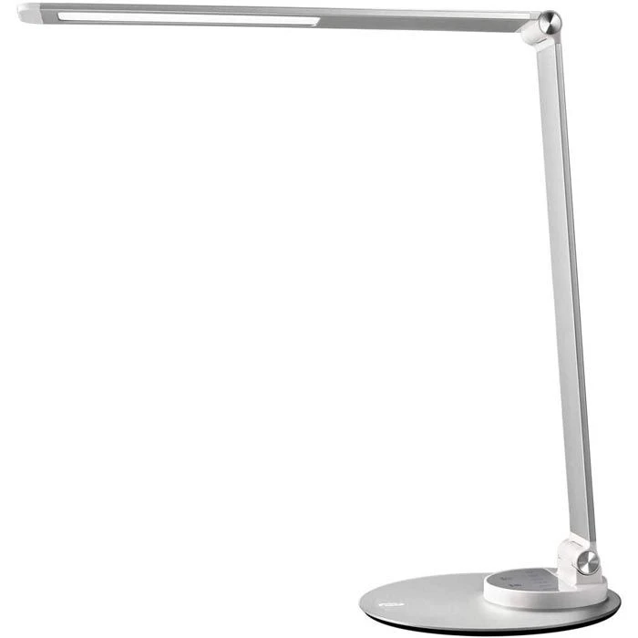 TaoTronics Schreibtischlampe TT-DL22 LED, Standfuß, Dimmbar, USB, Silber 1 TaoTronics Schreibtischlampe TT-DL22 LED, Standfuß, Dimmbar, USB, Silber