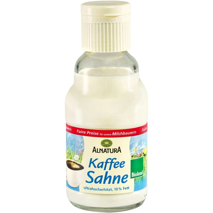 Alnatura Kaffeesahne 10% Fett, BIO, In Der Flasche, Je 165g, 12 Stück 3 Alnatura Kaffeesahne 10% Fett, BIO, In Der Flasche, Je 165g, 12 Stück – Bild 3