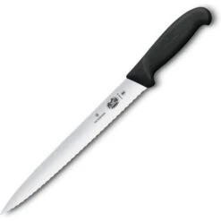 Victorinox Schinkenmesser Fibrox 5.4433.25, 25cm Klinge, Edelstahl, Wellenschliff