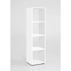 FMD-Möbel Bücherregal Mega 4, 248-004, Weiß, Aus Holz, 36,5 X 138,5 X 33cm, 4 Fächer -Heimladen e78f4dfb27038cfa4ae72d1a74b378f8d5481ee4 buecherregal fmd moebel mega 4 248 004 weiss