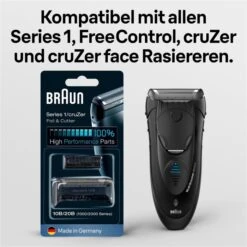 Braun Scherkopf 10B/20B 1000/2000 Series Kombipack, Für Braun Rasierer Series 1, FreeControl, CruZer -Heimladen eb08eac9f15720b3d71e656ab4dd7269150c164c scherkopf braun 10b20b 10002000 series kombipack