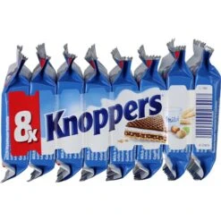 Knoppers Schokolade Milch-Haselnuss-Schnitte, Je 25g, 8 Stück -Heimladen eda88acb2ce253af7c5f11a28999ddc12b72e722 waffeln knoppers milch haselnuss schnitte