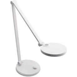 FeinTech Schreibtischlampe LTL00120 LED, Dimmbar, Standfuß, Weiß -Heimladen f046f1ff62e5f1f8ace50ed82721e18504041507 schreibtischlampe feintech ltl00120 led